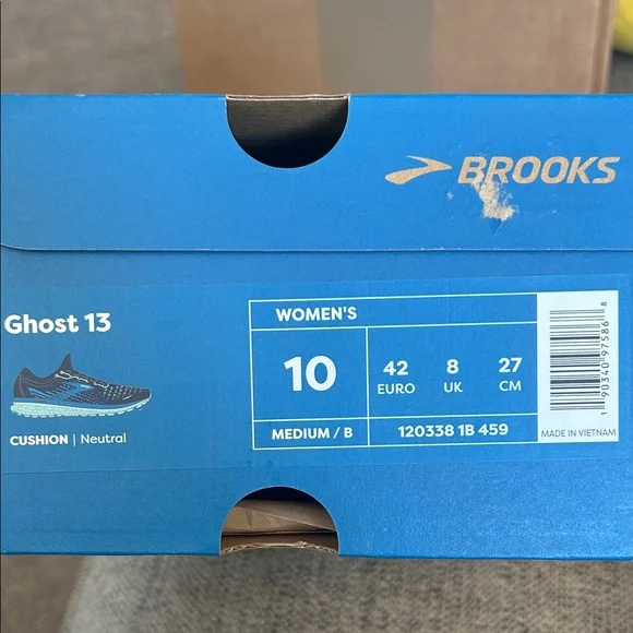 Brooks Ghost 13 Women's Shoes - Blue and Black - Picture 2 of 8